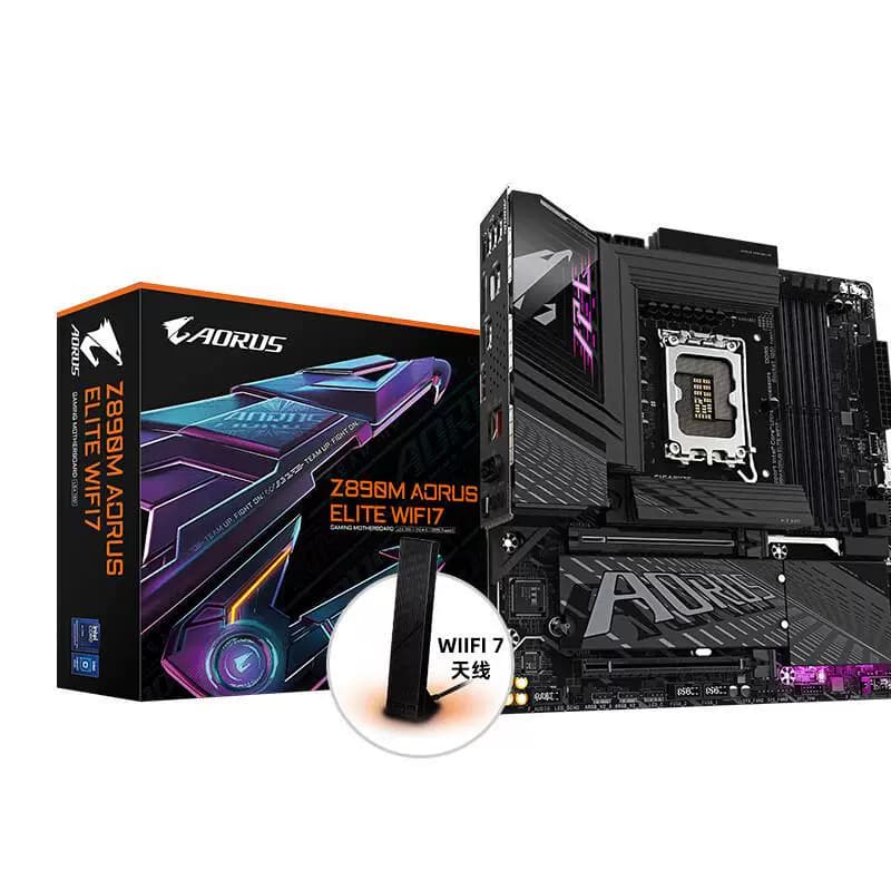 Placa-Mãe Gigabyte Z890M AORUS ELITE Micro ATX WIFI7 LGA1851 Suporte Para Intel ® cpu Core Ultra