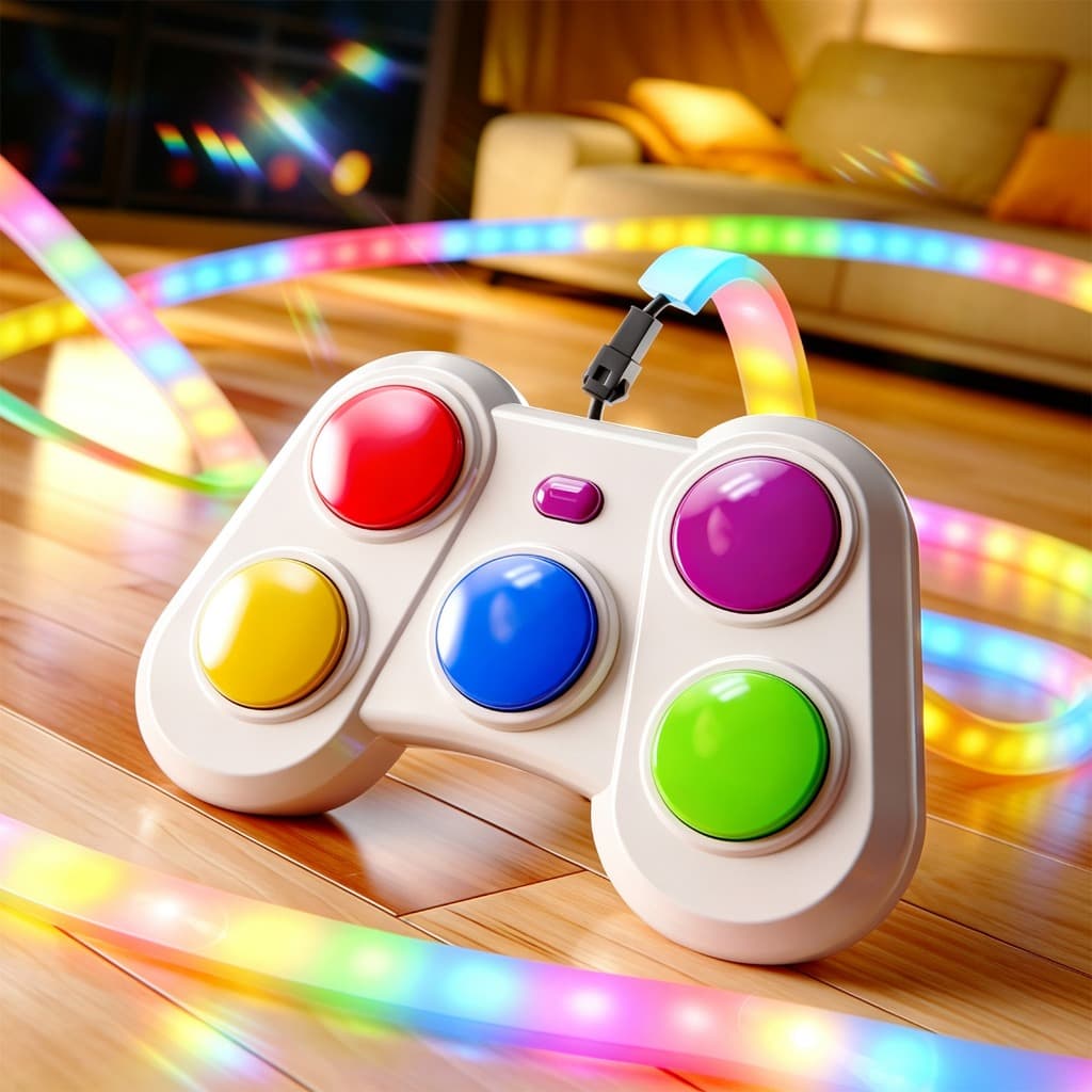 Jogos Eletrônicos Portáteis Para Crianças , Jogo De Ritmo De Viagem Com Som E Luz , Brinquedos De Aprendizagem Meninos