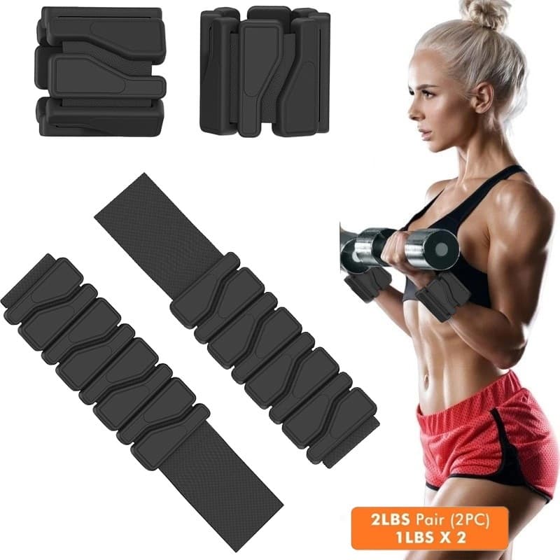 Pulseira de Silicone com Peso para Treino - Acessório de Academia e Caminhada - Confortável e Durável