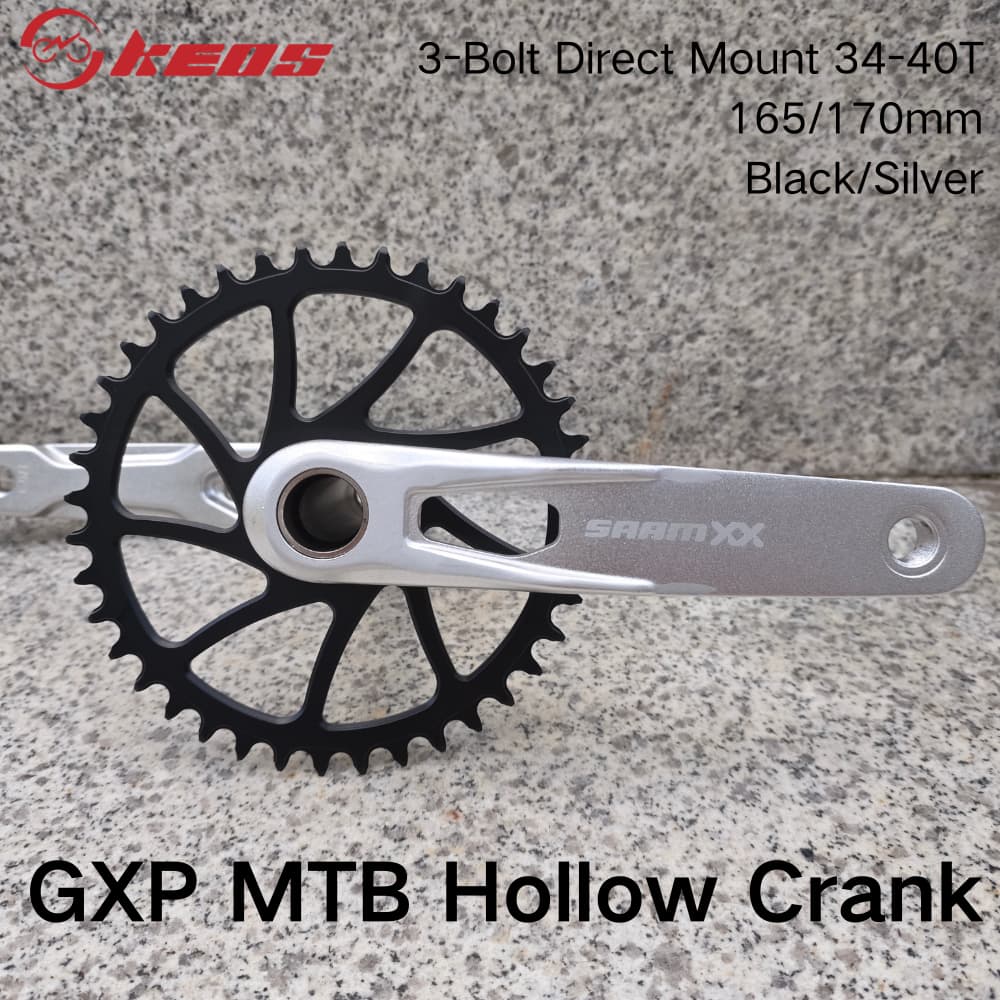 Virabrequim De Mountain Bike Integrado Oco Usinado Com CNC KEOS Feito De Liga De Alumínio De Alta Resistência . GXP 3Bol