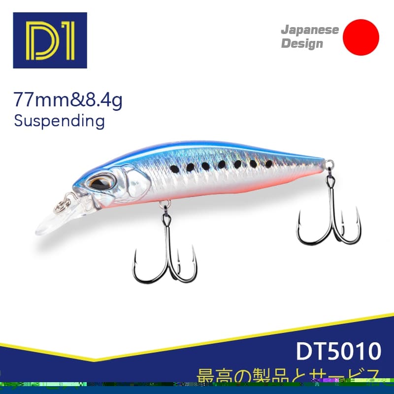 D1 Realis Minnow Iscas De Pesca 77mm/8.4g 65mm/5g Suspendente Afundando Wobblers Duros Artificiais Para Baixo Pique 2020