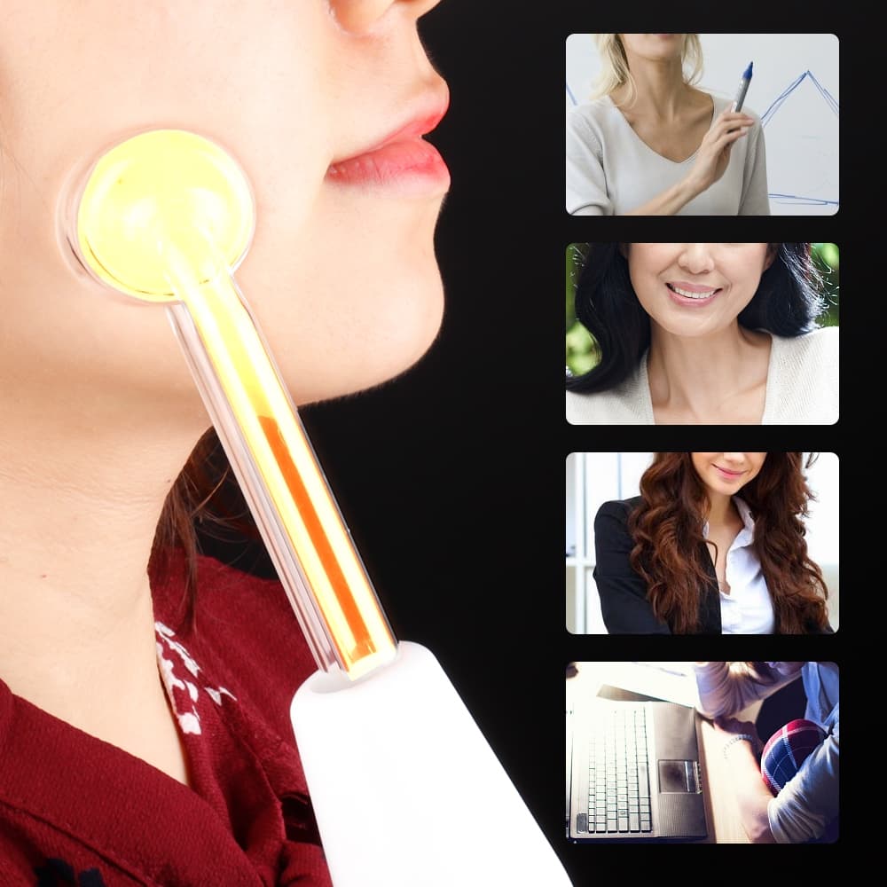 Foreverlily Eletrodo Portátil De Alta Frequência Removedor Acne Facial Cuidados Com A Pele Massageador Para Rosto Dispos