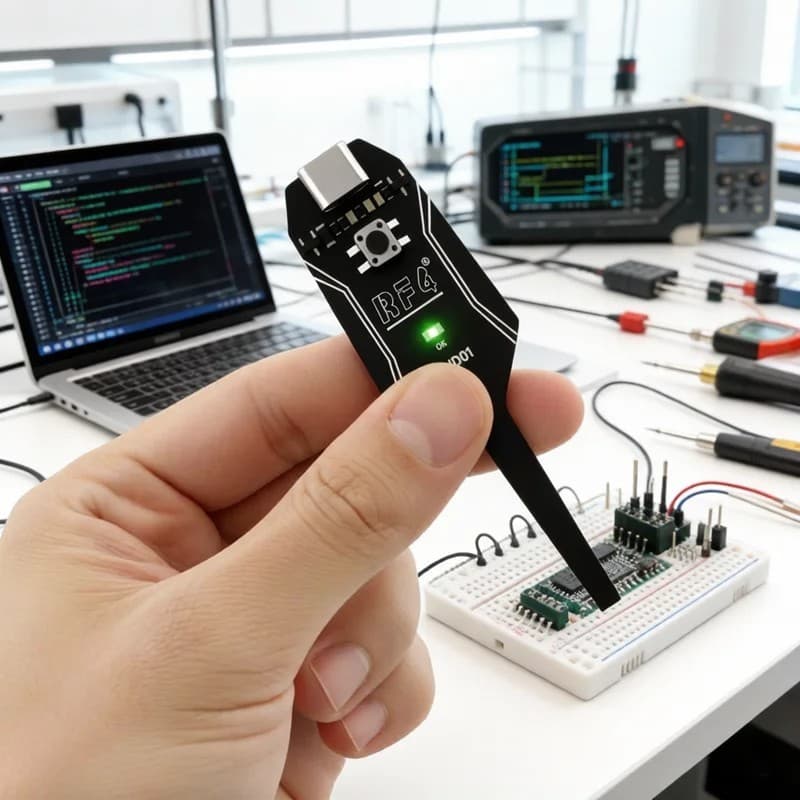RF4 RF-ID01 Tipo-C Testador De Indutância Detector De Falhas Eletromagnéticas Para Reparo De Circuito PCB Da Placa-Mãe D