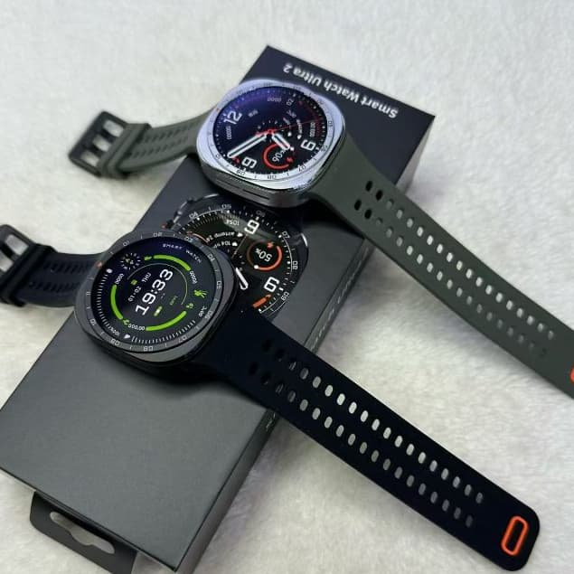 Para Galaxy Watch Ultra2 Smart Watch Homens NFC Batida cardíaca BT Chamada IP68 Impermeável Bússola Esporte Smartwatch