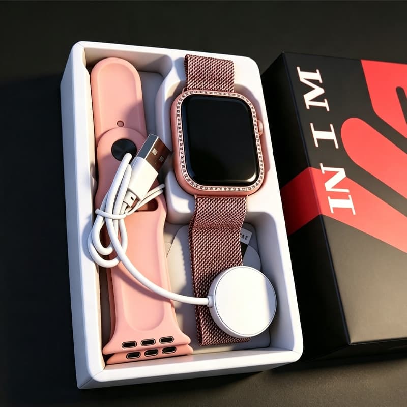 Relógio Inteligente Feminino W11 mini Esportes Android iOS Smartwatch