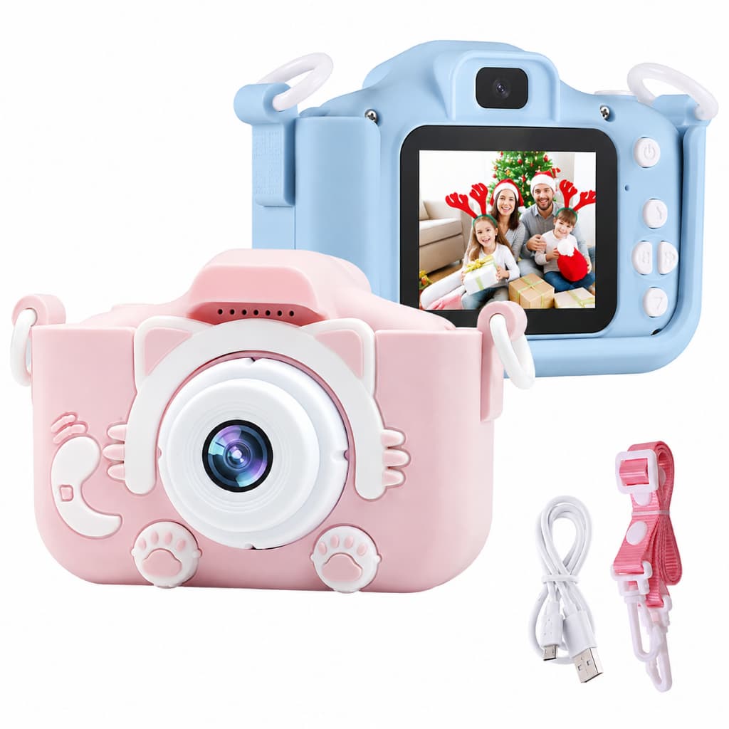 GL & DD Mini câmera Digital infantil/recarregável/à prova de choque/gravação de vídeo infantil/lente infantil de 8 milhõ