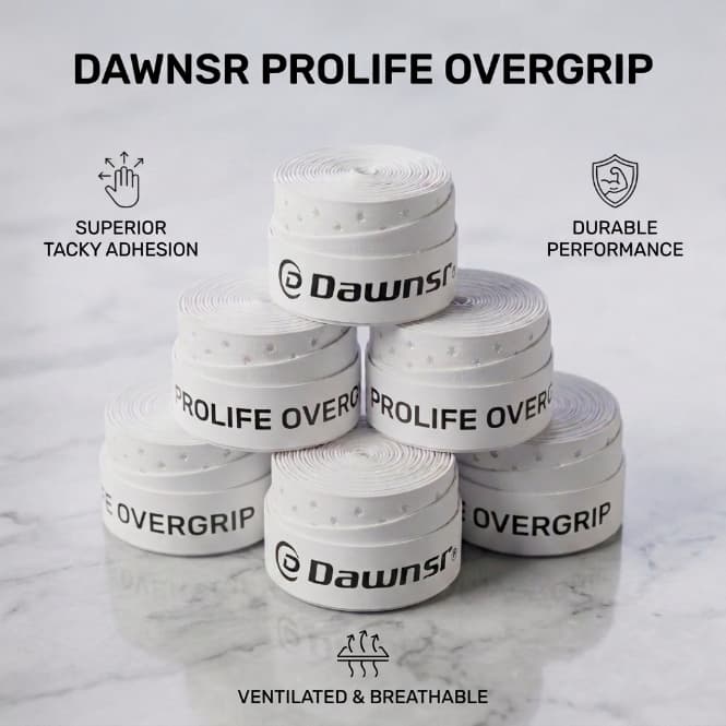 6 Pcs/12 Dawnsr Overgrip De Tênis Perfurado Antiderrapante Absorvente De Suor Fita De Aderência De Raquete De PU , Sensa