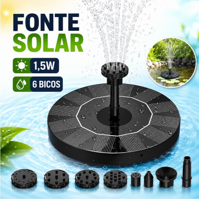 Fonte flutuante Solar, passeios turísticos no jardim