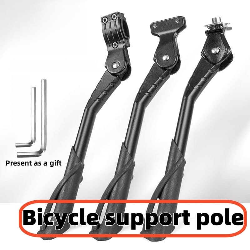 Poste De Suporte Para Bicicleta , Feito De Liga De Alumínio , É Resistente E Durável ; O Comprimento Pode Ser Ajustado A