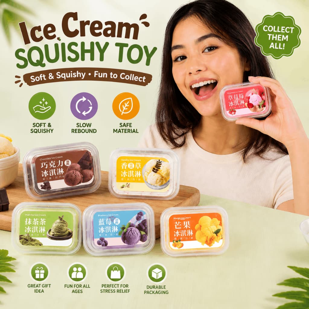 Bolo De Sorvete Tiramisu Em Caixa Squishy Slow Rising Soft Pão Squeeze Toy