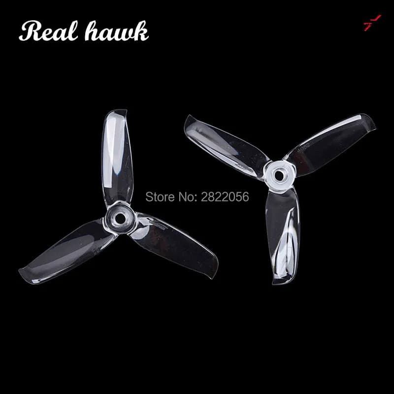 10Pares/20Peças Hélice Gemfan 4052 3 Pás PC 4.0x5.2 4 Cores Compatível com Motor 2204 para Drones FPV Alta Resistência