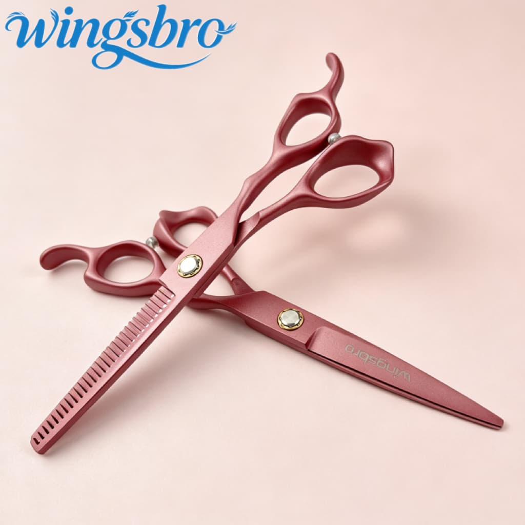 Wingsbro Tesoura De Corte De Cabelo De Barbeiro De 6.7 Polegadas 440C Profissional Lâminas Afiadas Cabeleireiro Para Cab