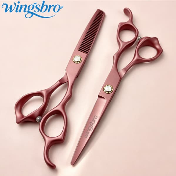 Wingsbro 6.7 Polegadas Barbeiro Profissional Tesoura De Corte De Cabelo Desbaste Kit De Tesouras Para Salão De Beleza Pe