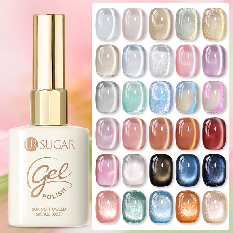 UR SUGAR 15ml Gato Magnético Olho Gel Polonês Com Olhos De Gato Outono-inverno Escuro UV LED Manicure Arte