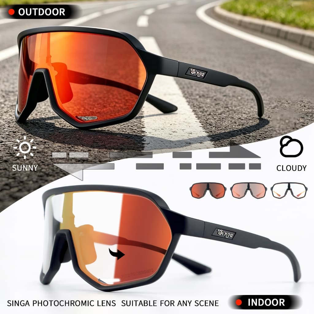 Óculos De Sol Para Ciclismo UV400 , Bicicletas , Esportes Ao Ar Livre Masculinos E Femininos , Alta Definição