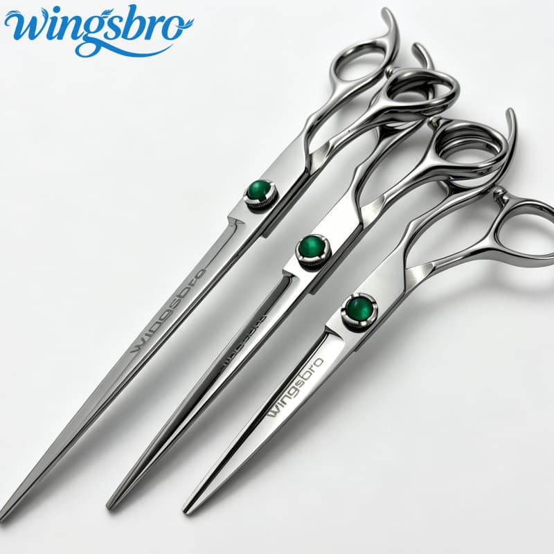 Wingsbro 6/7/8 Tesoura De Corte De Cabelo Profissional Barbeiro Para Mulheres E Homens , Estilo De Salão De Beleza , Cab