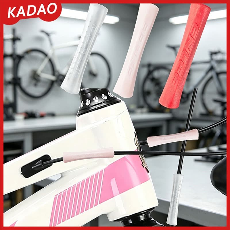 KADAO 5pcs Quadro De Bicicleta Pintura Manga De Borracha Protetora Anti-Fricção Cabo De Mudança De Freio Capa