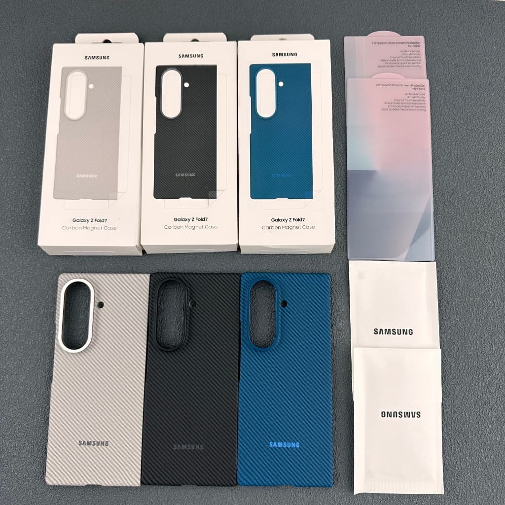 Capa De Sucção Magnética Diagonal De Fibra De Carbono Para Samsung Galaxy Z Fold 7 fold7 Anti Drop Shell