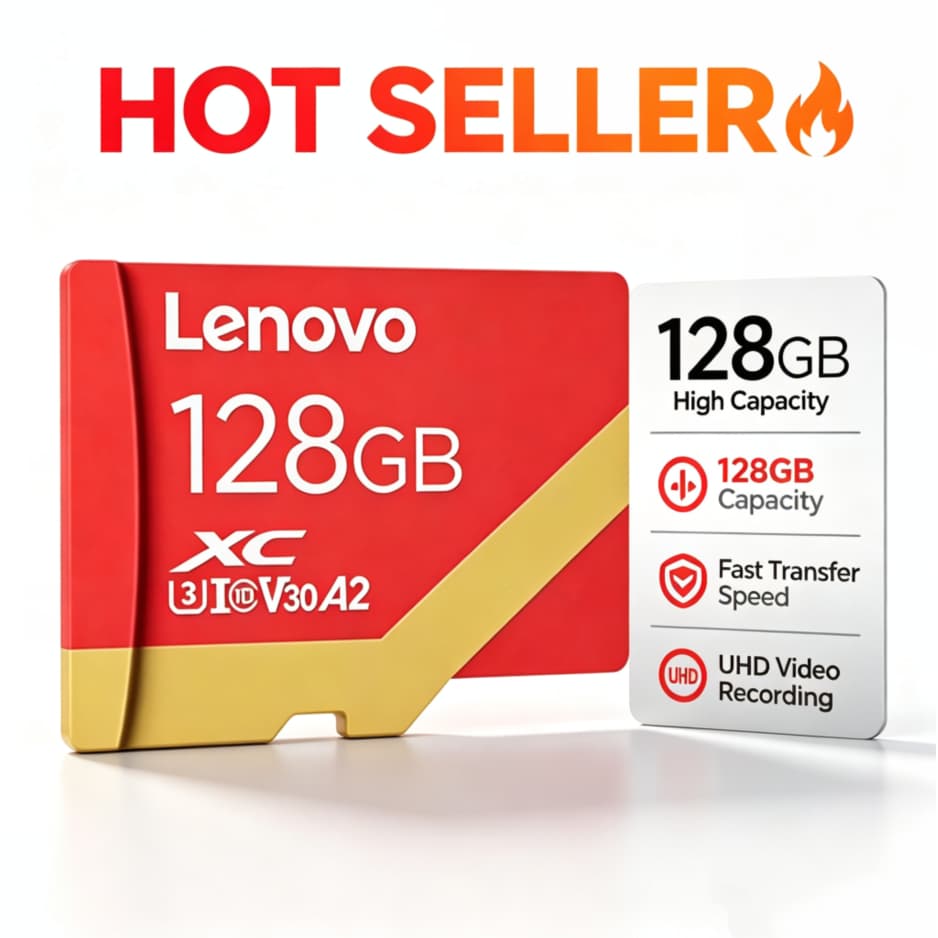 Novo Lenovo 128GB 256GB Cartão De Memória MicroSD U3 C10 A2 V30 4K Câmera De Movimento De Alta Velocidade E Vigilância D