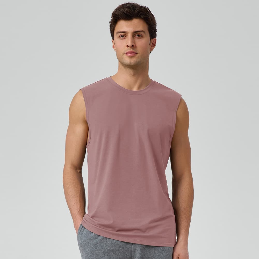 Homens Yoga esportes colete ombro largo verão legal respirável solto colete sem mangas Fitness topo