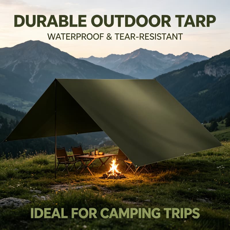 Multifuncional À Prova Dwaterproof Água Acampamento Lona Abrigo Ao Ar Livre Chuva Voar Pára-Sol Tapete Toldo Do Carro Pa