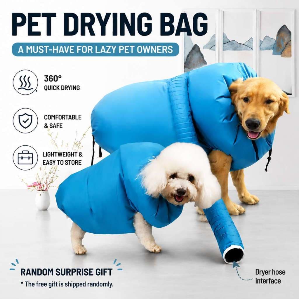 Saco De Secador Para Animais De Estimação De Secagem Rápida Com Ar Quente Automático , Casaco Cães E Gatos , Roupas De B