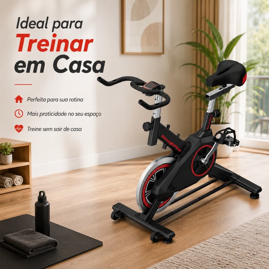 Bicicleta Ergométrica Spinning Academia Fitness Profissional 120kg