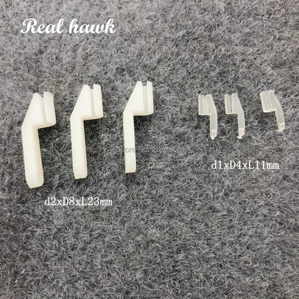 10 Pçs Náilon Swing Keeper d1xD4xL11mm/d2xD8xL23mm Caber Haste De 1/2mm Para Aviões RC Peças Aeronaves Aeromodelismo Jat