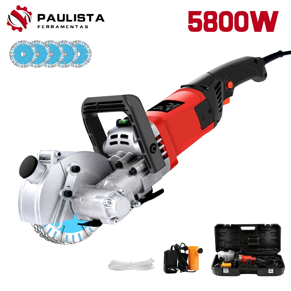 Cortadora de Parede Elétrica 5800W 127V Vem com bomba de água e cano de água de 3m