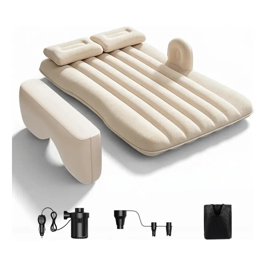 SOARFLY Colchão de ar dobrável para carro, assento traseiro, cama, viagem, acampamento, colchão de ar
