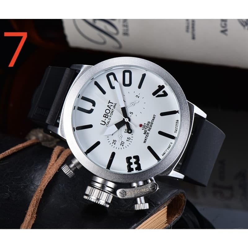 Relógio masculino relógio masculino elegante relógio de quartzo de cinco mãos U barco relógio Casual marca superior reló