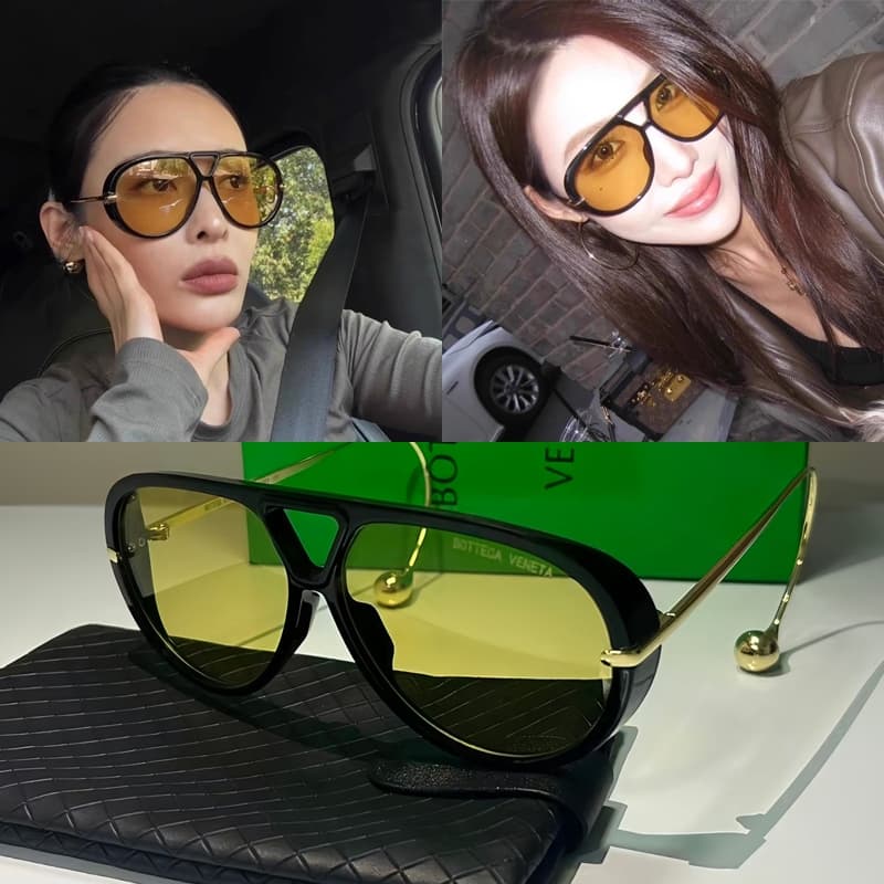 Óculos De Sol Femininos Elegantes E Modernos , Estilo Piloto , Resistentes A UV De Alta Qualidade , Requintados Versátei