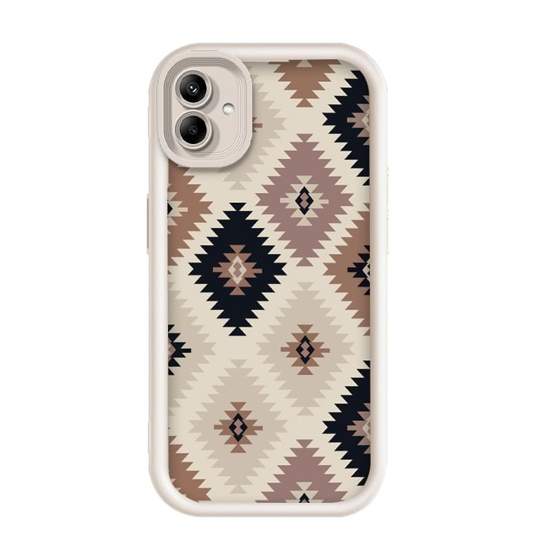 Para Samsung Galaxy M06/F06 5G , Capa De Telefone Vintage Boho Asteca Com Padrão Geométrico