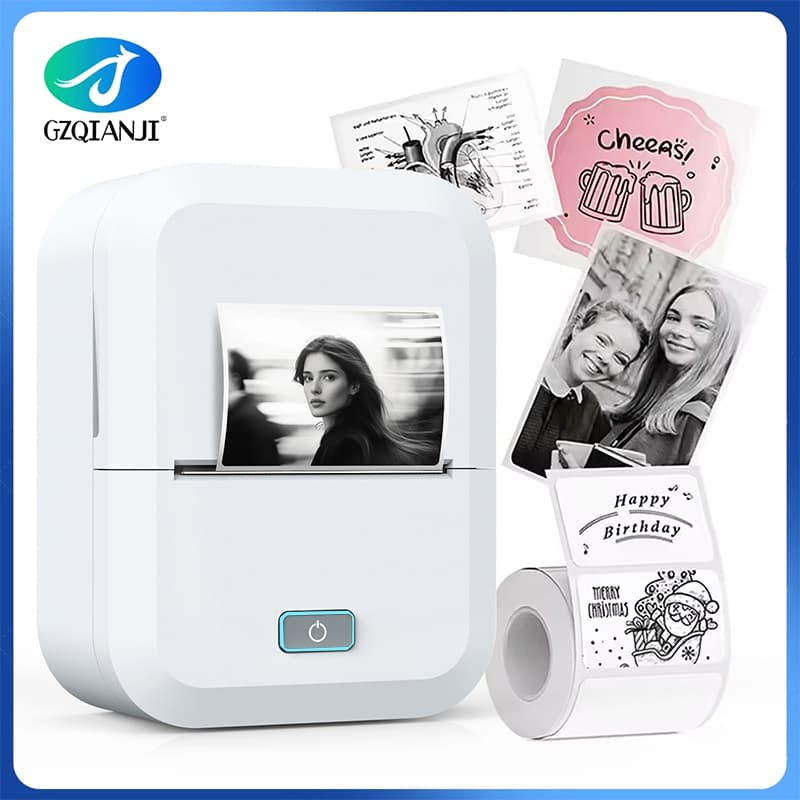Impressora De Etiquetas Portátil Sem Tinta Marklife X2 Bluetooth Fio Para Assar/Roupas/Etiqueta De Preço
