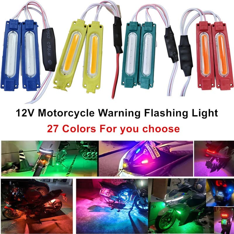 Luz De Para-Choque led Universal 12V À Prova D'água Triciclo Motocicleta Lâmpada Decorativa De Modificação Traseiro Dian