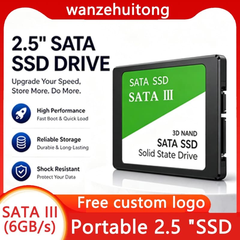 SSD de alta velocidade SATA III 120GB-480GB unidade de estado sólido interna de 2.5 polegadas