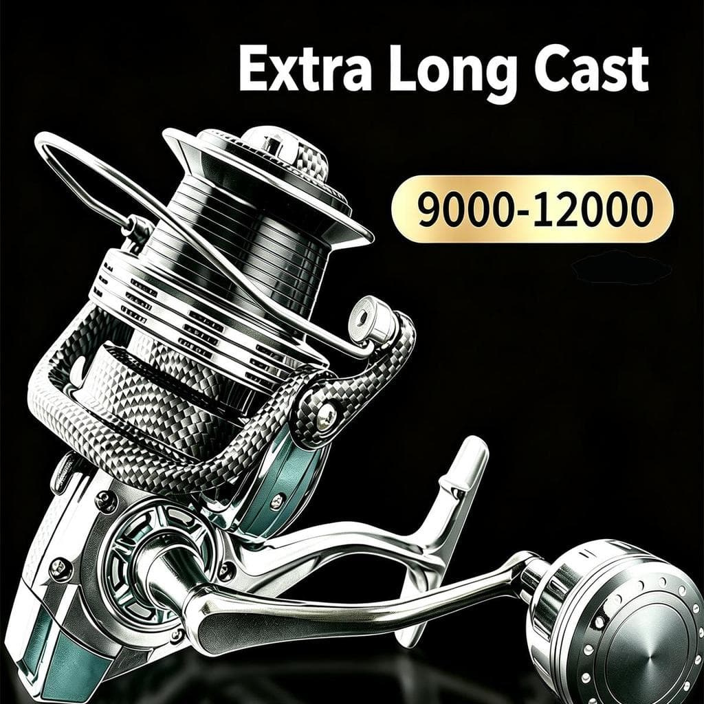 Mavllos OPT Molinete 5000‑12000 Arremesso Longo Corpo Total Metal Freio Máximo 15KG Engrenagem Zero Folga Grande Capacid