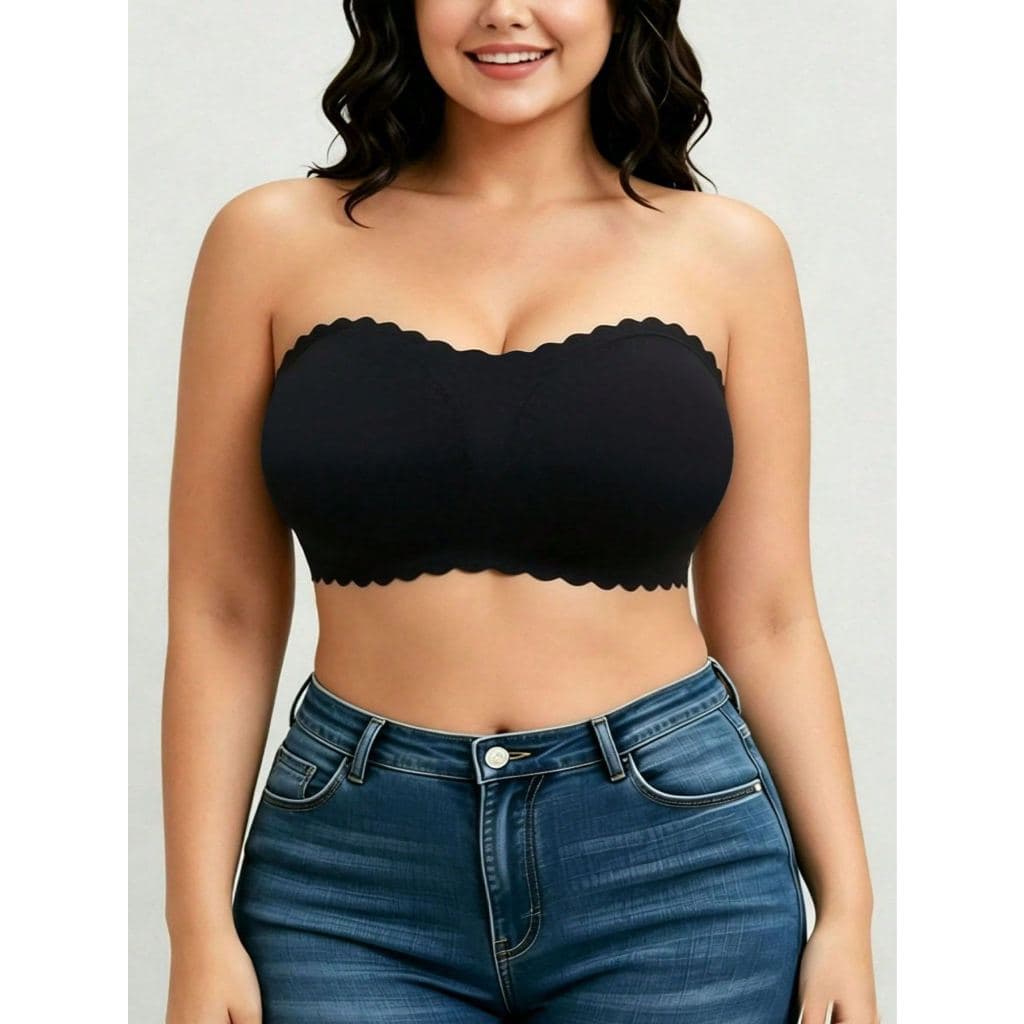 Plus Size Bras, Reinforced, High Support, Double Fabric, Thick Straps, Without Pads