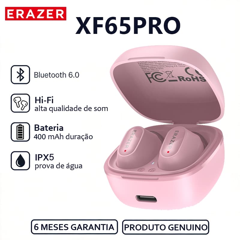 ERAZER XF65 PRO TWS Fones De Ouvido Estéreo HiFi Com Tradução Em Tempo Real IPX5 Esportivos À Prova De Suor