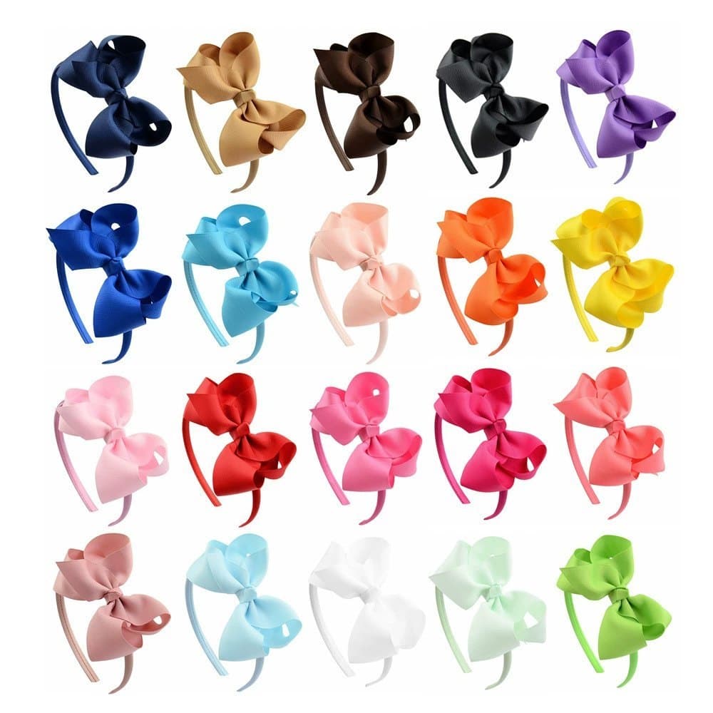 Crianças Cor Sólida Gorgorão Arco Bandana Para Meninas Festa De Aniversário Vida Diária Decoração Headwear