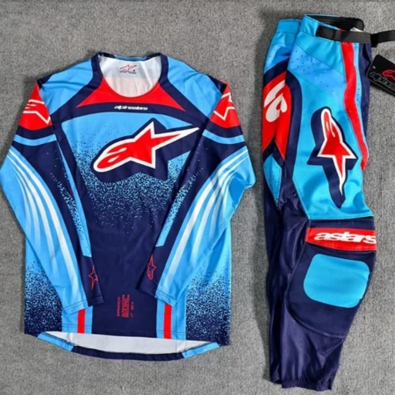 Alpinestars Supertech AFD Gear Set Combo Calças De Manga Comprida Para mountain Bike E Motociclismo off-road .