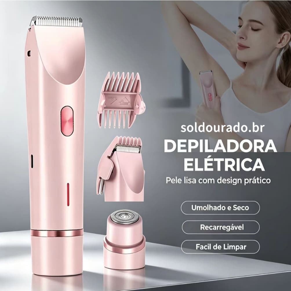 Barbeador Masculino Aparador De Pelos Corporal Sem Fio Elétrico À Prova D'água Recarregável feminino