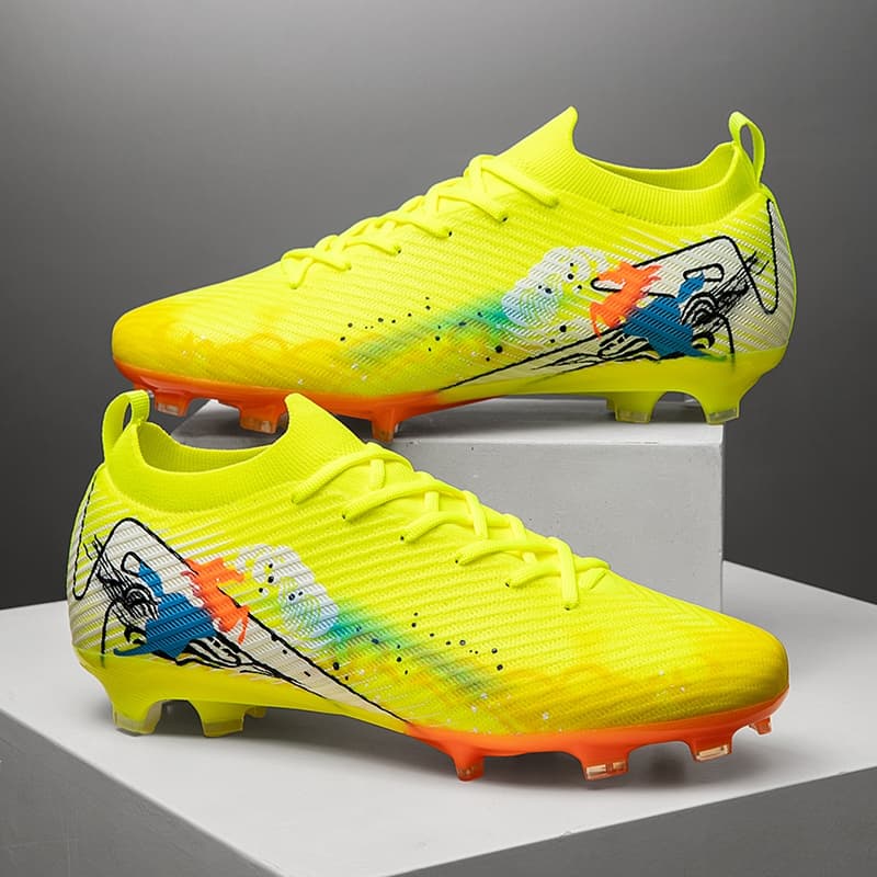 Bootball Botas De Futebol Longo Pico Almofada De Ar Muba FG Masculino Feminino Tênis De Competição De Treinamento Alto B
