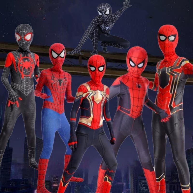 Fantasia Homem Aranha Bodysuit Crianças Meninos Meninas Festa De Aniversário De Halloween Roupas Cosplay