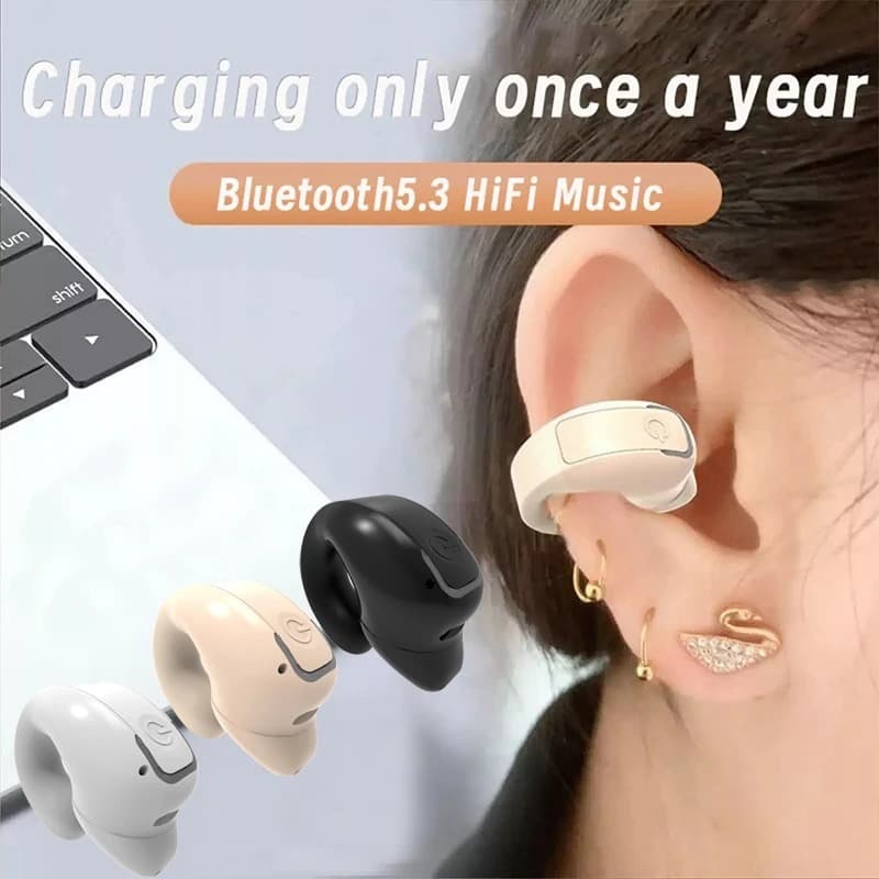 Novo GD28 Fones De Ouvido Sem Fio Condução Ar OWS Fone Alta Fidelidade Gancho Música Esportes Cancelamento Ruído Para To