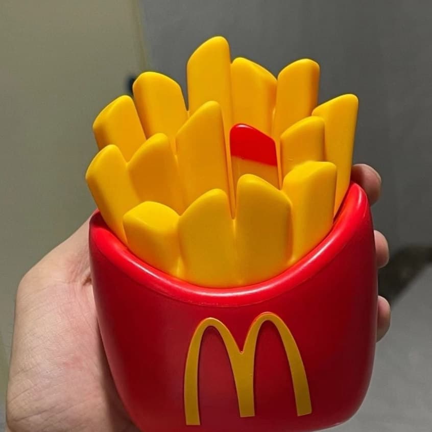McDonald's Nome Conjunto Hambúrguer Luz Noturna Periférica Batatas Fritas Lâmpada Cilindro Brinquedo Genuíno Para Presen
