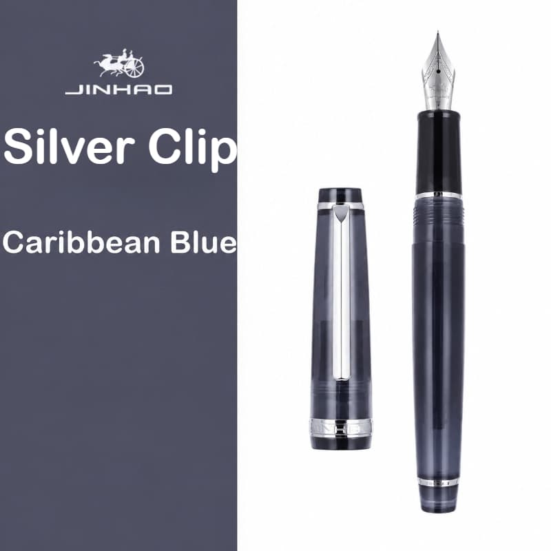 Jinhao 82 Caneta Tinteiro Tira Clipe 0.38mm/0.5mm/0.7mm Nib Canetas De Luxo Material De Escrita Papelaria