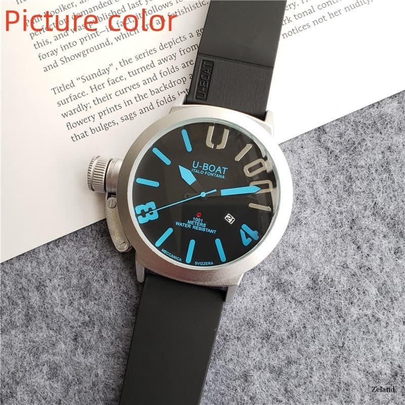 Relógio masculino relógio masculino elegante relógio de quartzo de três ponteiros U BOAT de marca superior