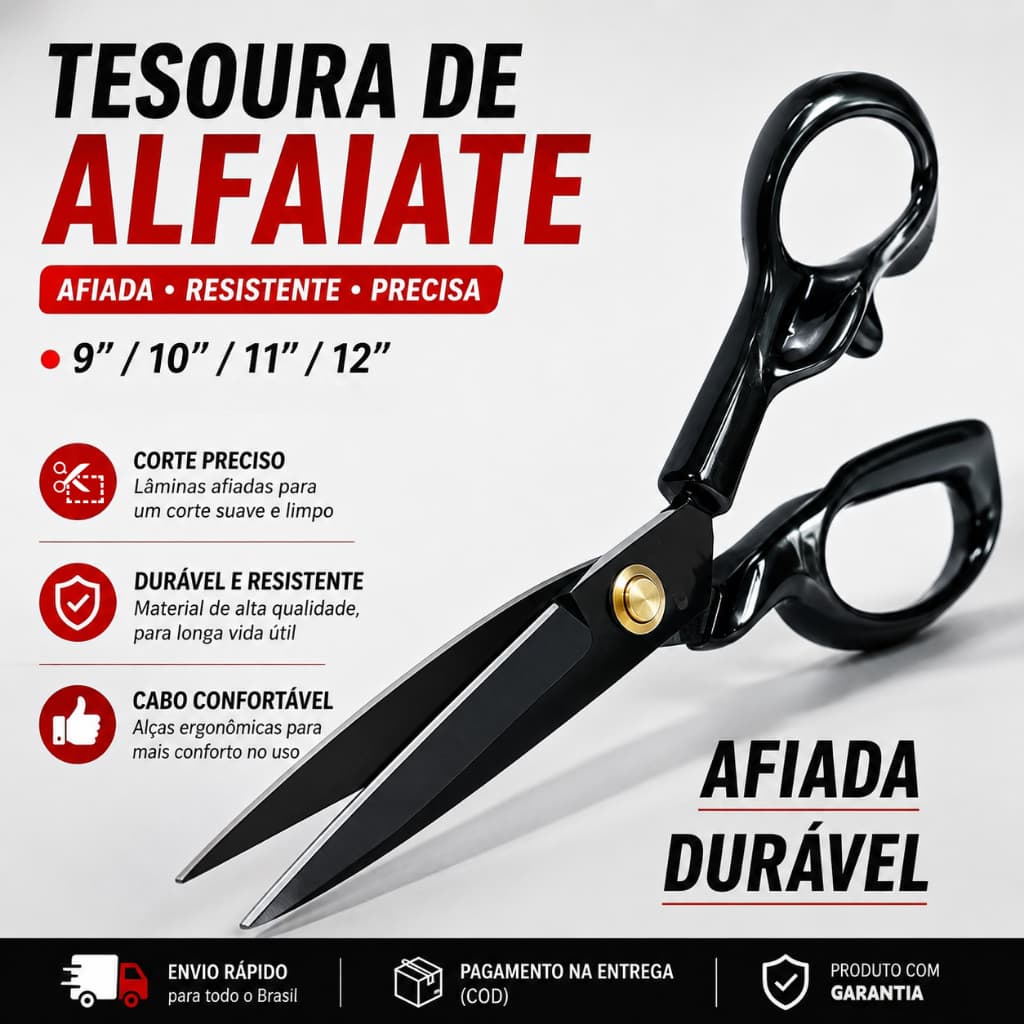Tesoura especial de alfaiate em aço manganês, tesoura leve para costura doméstica, roupas, corte de pano, Industrial, po