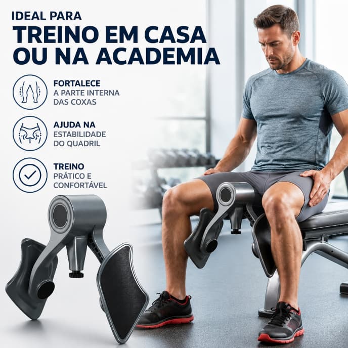 Exercitador de Kegel masculino Pelvis Coxa Perna Quadril Adutora Treino Fisioterapia Exercicio Academia Mov
